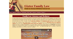 Desktop Screenshot of ginterfamilylaw.com