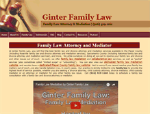 Tablet Screenshot of ginterfamilylaw.com
